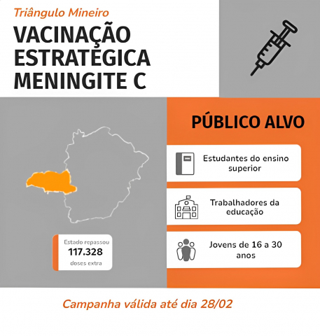 Meningite C ampliada no Triângulo Mineiro - Arte: Clara Fonseca