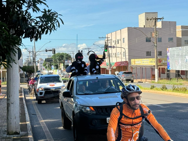 Ação de mobilização na cidade de Patos de Minas