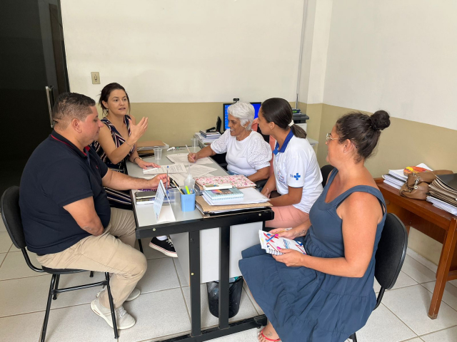Visita da Regulação da GRS Ubá à Secretaria de Saúde de Guarani, em 8 de fevereiro