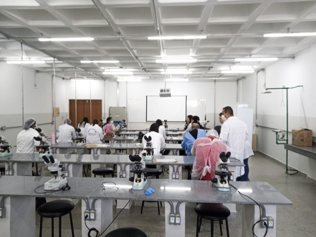 Capacitação do Programa Nacional de Controle da Esquistossomose realizada na UFJF - campus Governador Valadares