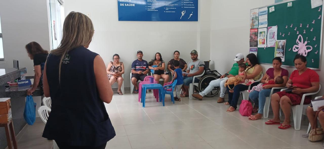 Palestra em UBS da zona rural de Piumhi - Foto: PSF Piumhi