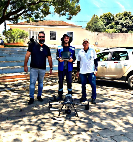 Os drones vão axiliar no trabalho de identificação e tratamento de focos de proliferação do mosquito Aedes em Bocaiuva